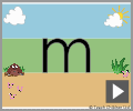Letter m print beginners