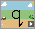 Letter q print beginners