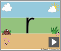 Letter r print beginners
