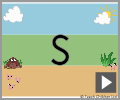 Letter s print beginners