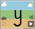 Letter y print beginners