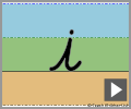 Letter i continuous cursive refiners