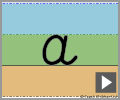 Letter a cursive refiners