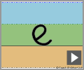 Letter e cursive refiners