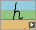 Letter h cursive refiners