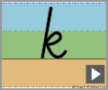 Letter k cursive refiners