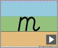Letter m cursive refiners