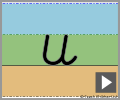Letter u cursive refiners