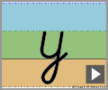 Letter y cursive refiners