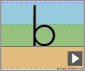 Letter b print refiners