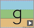 Letter g print refiners