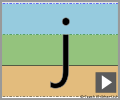Letter j print refiners