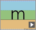 Letter m print refiners