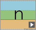 Letter n print refiners