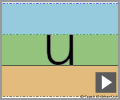 Letter u print refiners