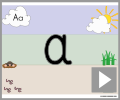 Letter a print beginners