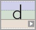 Letter d print refiners
