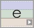 Letter e print refiners