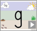 Letter g print beginners