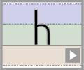 Letter h print refiners