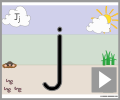 Letter j print beginners