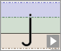 Letter j print refiners