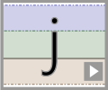 Letter j print refiners