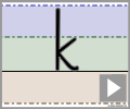 Letter k print refiners