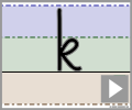 Letter k print refiners