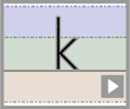 Letter k print refiners