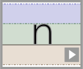 Letter n print refiners