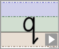 Letter q print refiners