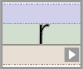 Letter r print refiners