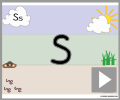 Letter s print beginners