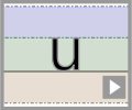 Letter u print refiners