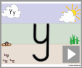 Letter y print beginners