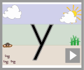 Letter y print beginners