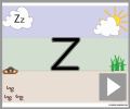 Letter z print beginners